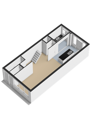 Floorplan - Mathenesserweg 93A, 3027 HK Rotterdam